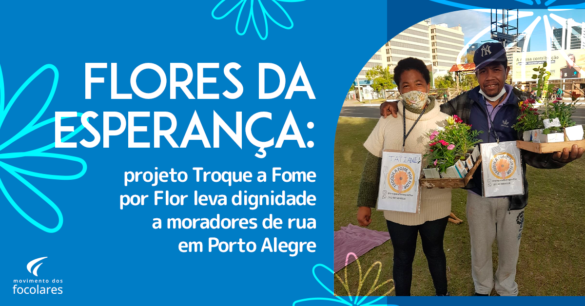 troque a fome por flor
