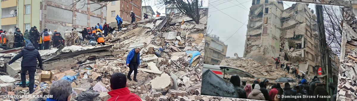 Emergência terramoto na Turquia e na Síria