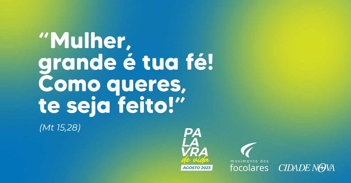 Palavra de Vida Agosto 2023